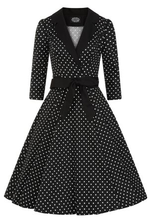 Cora Polka Dot Swing Dress